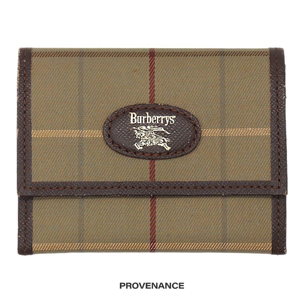 🔴 Burberry Horizontal Gusset Snap Coin Wallet - Nova Check - Picture 1 of 6